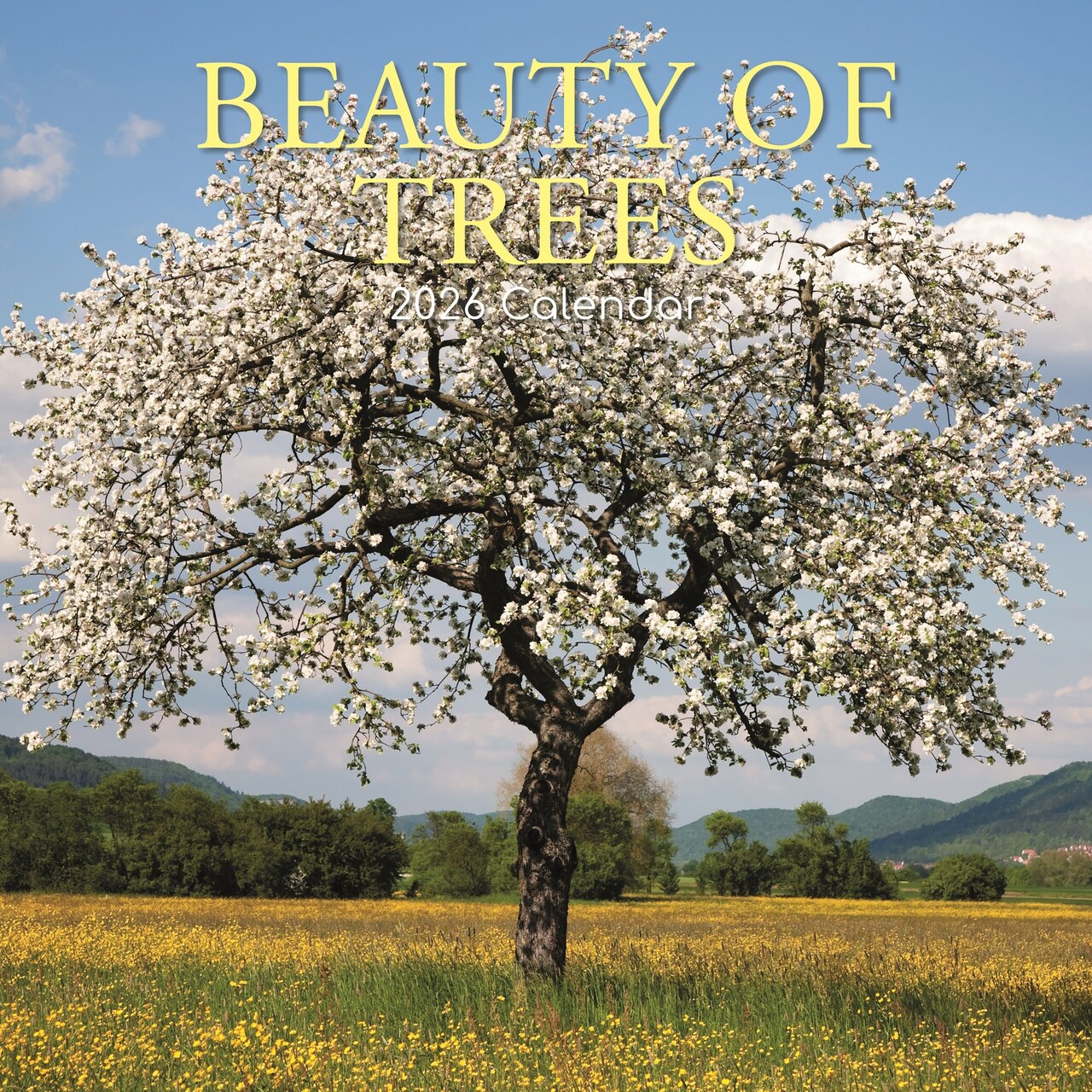 The Gifted Stationery 2026 Square Wall Calendar - 16-Month Calendar Format - 180 Reminder Stickers & Wall Planner - Floral Theme, Sep 2025-Dec 2026, 12x12 in